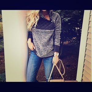 Woolen Fleece Sweater Pullover, Blue, Size Small